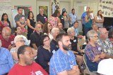 There was a packed hall on Saturday, Aug. 19, for a Congressional Town Hall. Congressman David Valadao did not attend.